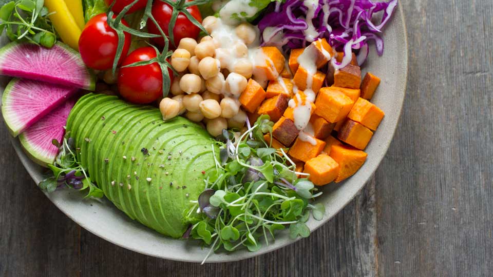 Healthy veggie salad