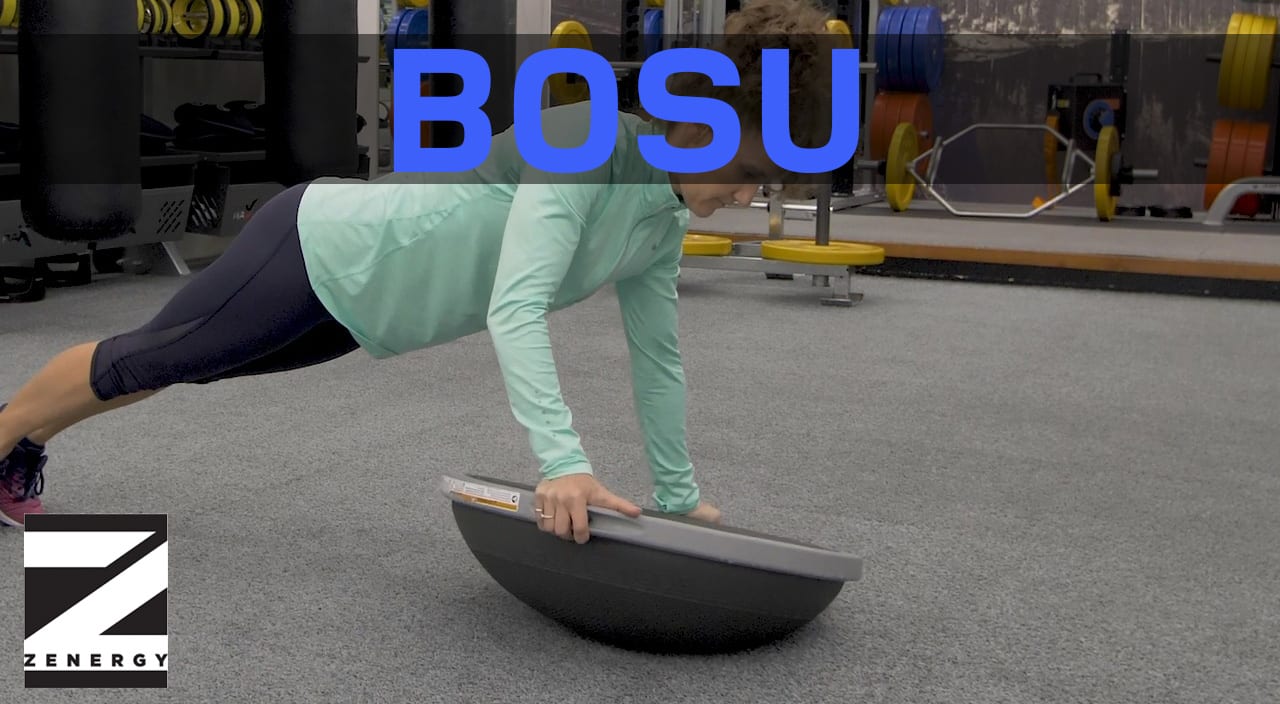 bosu ball balance training in pivot studio zenergy