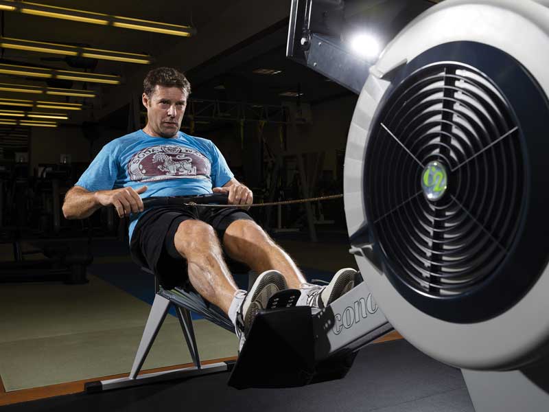 Training on rower Concept 3
